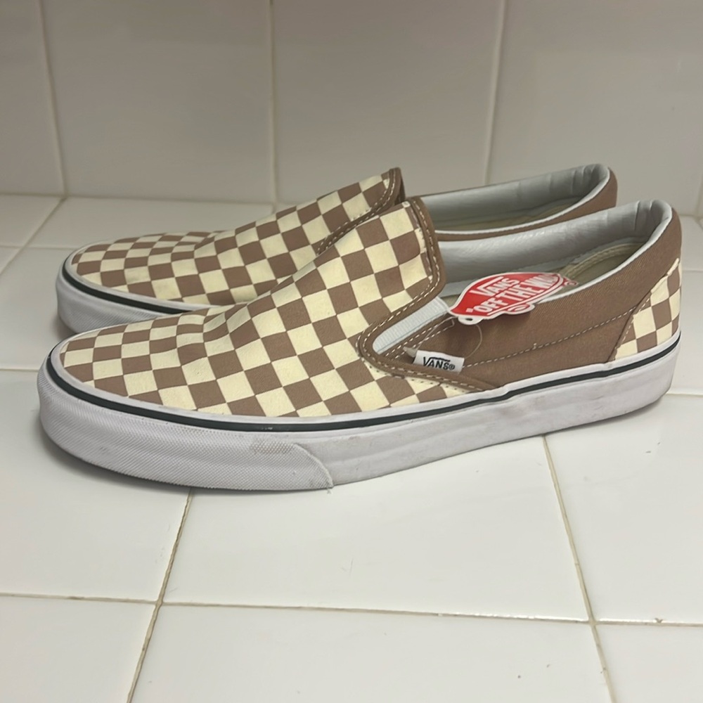 Men’s Vans Classic Slip-On Checkerboard Shoe